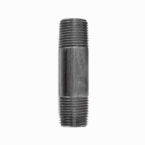 STZ 3/8 in. x 3 in. Black Steel Nipple