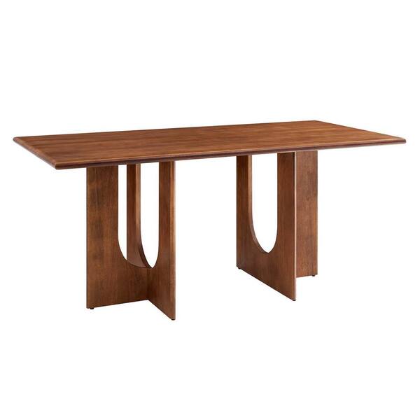 MODWAY Rivian Rectangular 70 in. Wood Dining Table in Walnut EEI