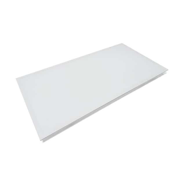 47 in White Adjustable Wattage, Adjustable Color Integrated LED Backlit Flat Panel (Pack of 4)