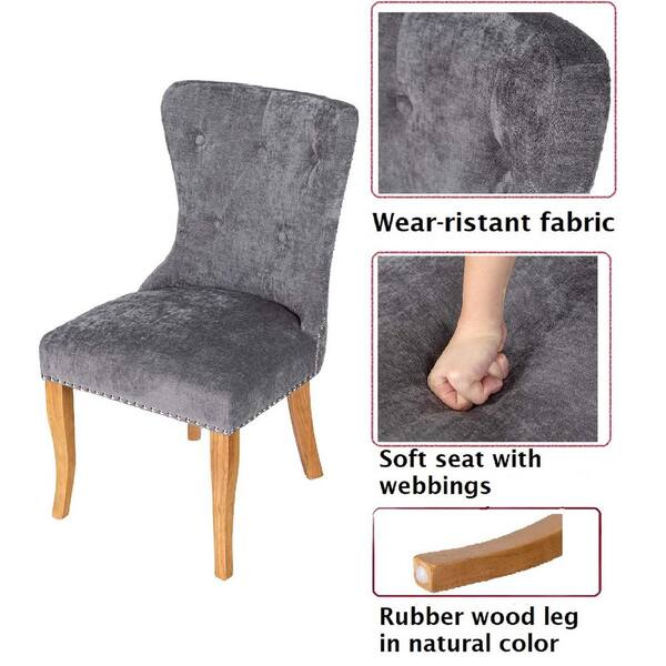 Dining chairs discount with knockers grey