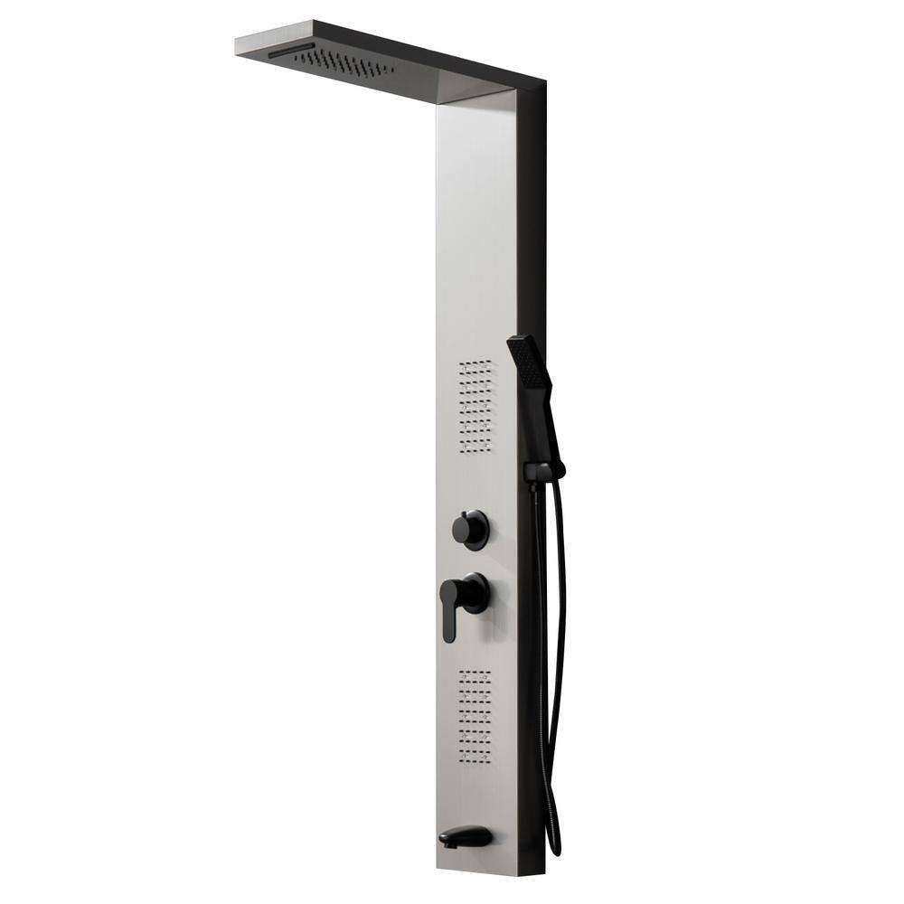 BWE 2Jet Rainfall Shower Panel System with Rainfall Waterfall Shower