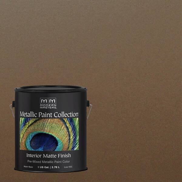 Modern Masters 1 gal. Blackened Bronze Water-Based Matte Metallic Interior Paint