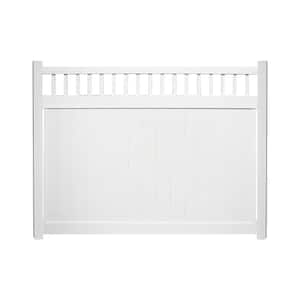 72 in. H x 132 ft. L Privacy Calgary White Vinyl Complete Fence Project Pack