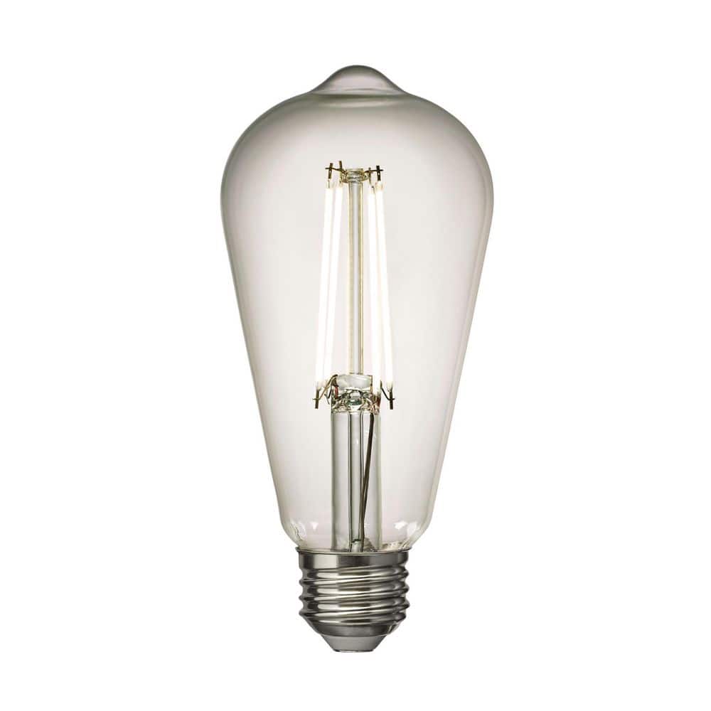 7.5-Watt Equivalent ST19 Shape E26 Base Bright White (3000K) Dimmable Clear LED Light Bulb (1-Pack) price history on PriceWatchPro