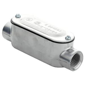 1/2 in. Rigid Metal Conduit (RMC) Threaded Conduit Body with Stamped Cover (Type C)