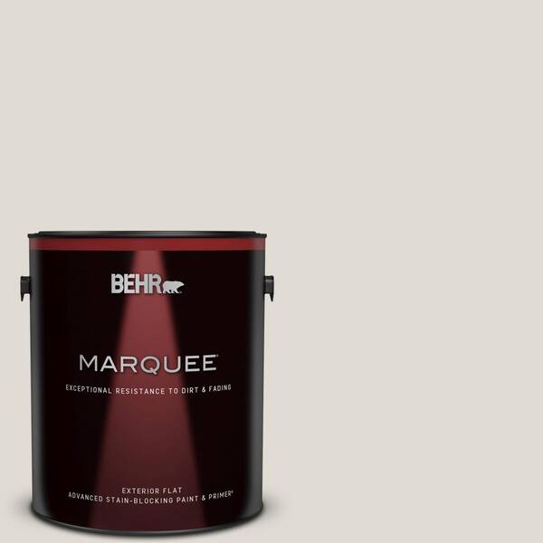 BEHR MARQUEE 1 gal. #T13-2 Empire Porcelain Flat Exterior Paint & Primer