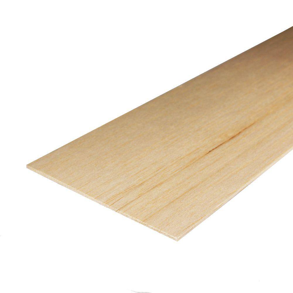 Midwest Products 1/16 in. x 4 in. x 3 ft. Balsa Wood Project Board ...