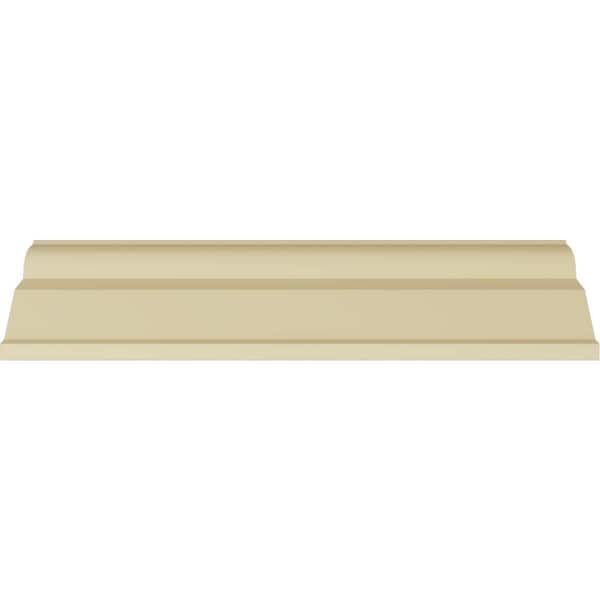Ekena Millwork 3-3/8 in. x 3-1/2 in. x 94-1/2 in. Polyurethane Dauphine Crown Moulding