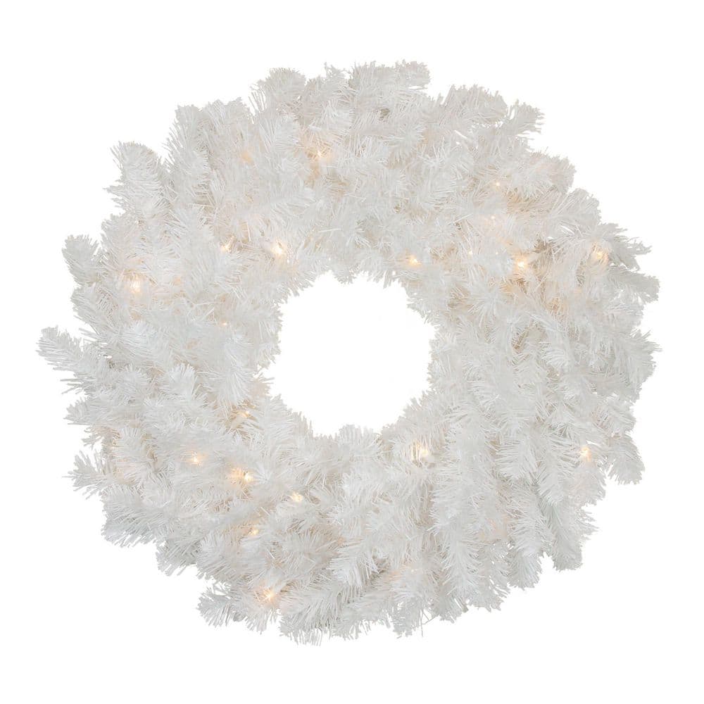 72 in. Green Pre-Lit Incandescent Artificial Christmas Wreath