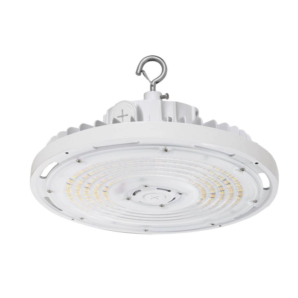 10.6 in. White 150-Watt Integrated LED UFO High Bay Light Fixture LED Commercial Lighting, 21750-Lumens, 0-10V Dimmable price history on PriceWatchPro