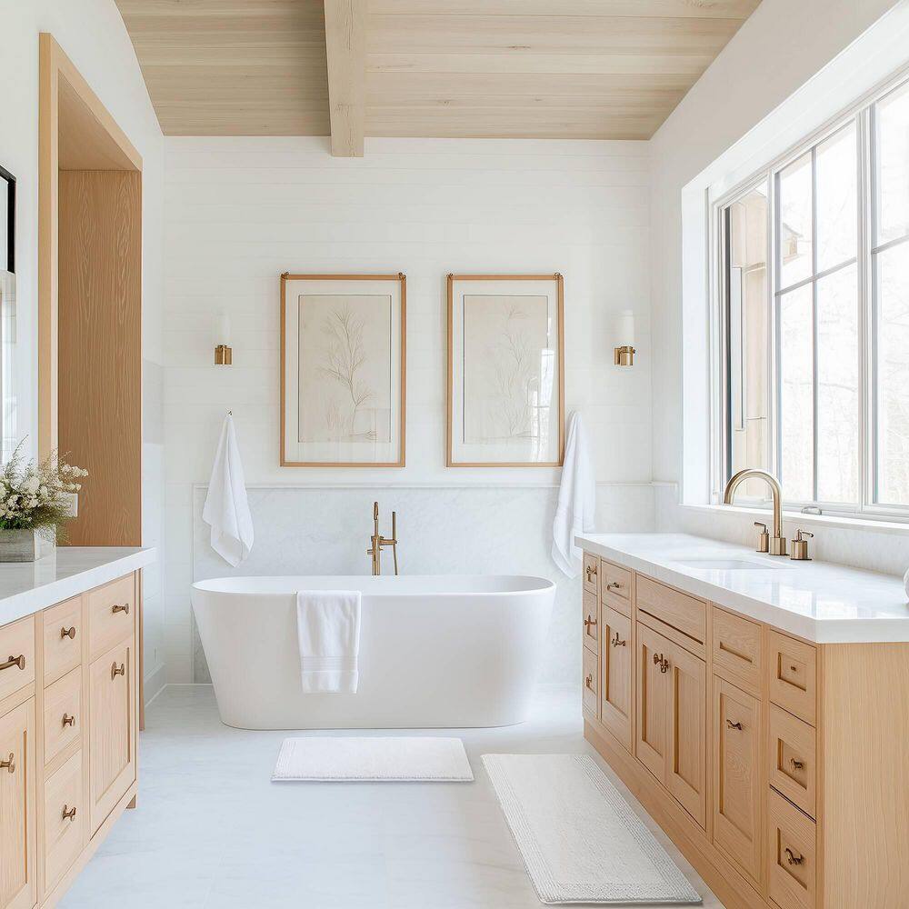 Splendor Natural Cotton Tufted Reversible Bath Rug