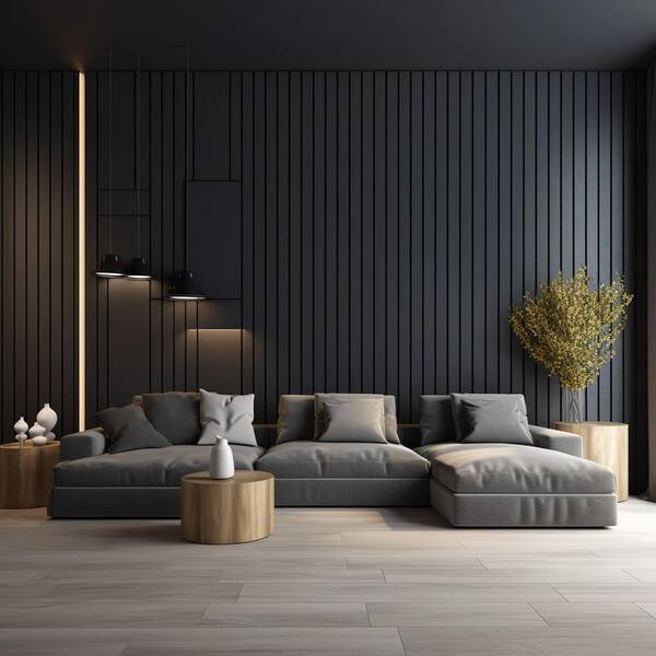 Ejoy 12.6 in. x 106 in. x 0.8 in. Acoustic Vinyl Wall Siding in