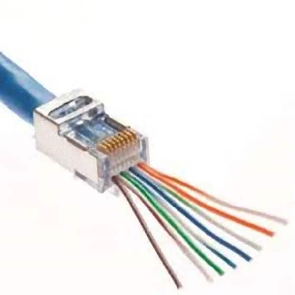 How to Wire Up Ethernet Plugs the EASY WAY! (Cat5e / Cat6 RJ45 Pass Through  Connectors) 