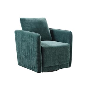 Paloma Green Upholstered 360 Degree Swivel Armchair