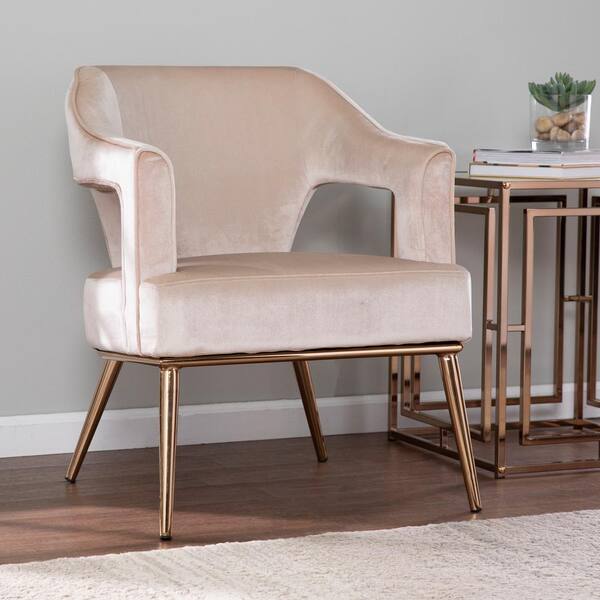 champagne accent chair