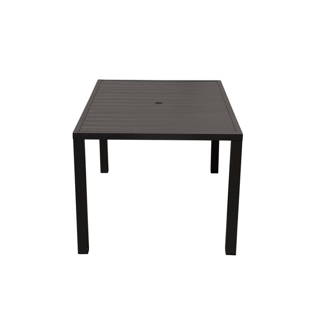 Brown Square Metal Outdoor Dining Table price history on PriceWatchPro
