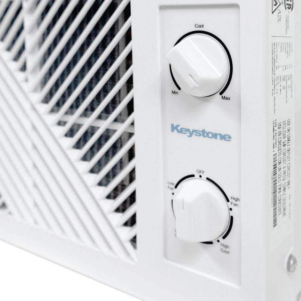 Keystone 5,050 BTU White Window Mounted Air Conditioner with Sleep Mode