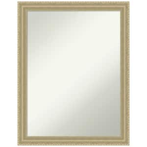 Champagne Teardrop 21 in. H x 27 in. W Wood Framed Non-Beveled Bathroom Vanity Mirror in Champagne