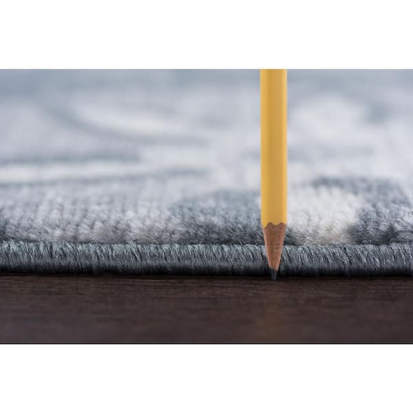 Madison Floral Gray 8 ft. x 10 ft. Indoor Area Rug