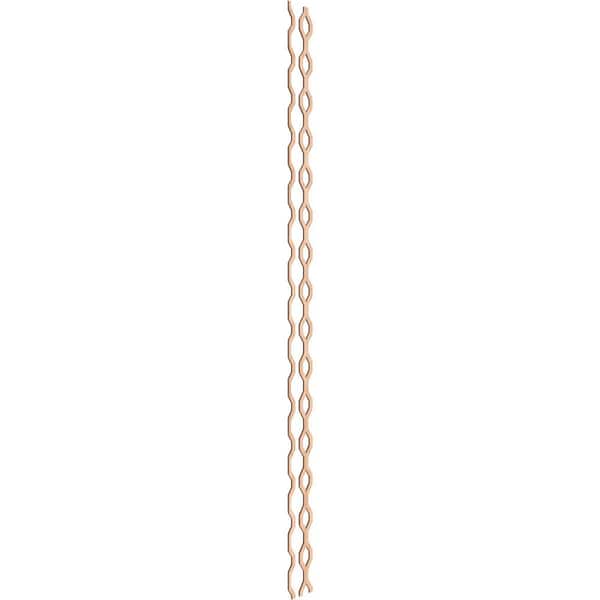 Ekena Millwork Wabash 94 in. H x 0.25 in. W Slatwall Panels in Hickory 24-Pack
