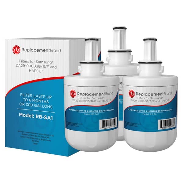 ReplacementBrand Refrigerator Water Filter Comparable to Samsung DA29-00003G (3-Pack)