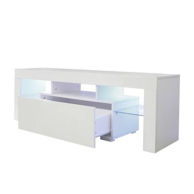 51 in. TV Stand with LED Light for Up to 55 in. TV Screens