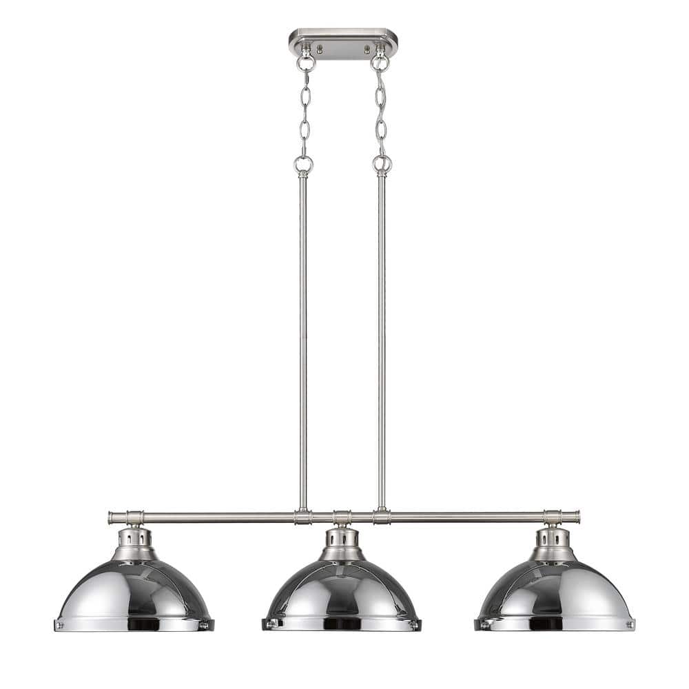 Duncan 300-Watt 3-Light Pewter Pendant Light with Steel Shade price history on PriceWatchPro