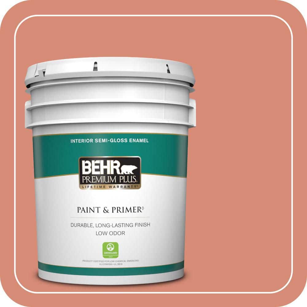 5 gal. #MQ4-32 Vintage Coral Semi-Gloss Enamel Low Odor Interior Paint & Primer price history on PriceWatchPro