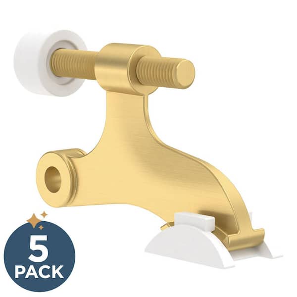 5-Pack Hinge Pin Door Stop in Modern Gold