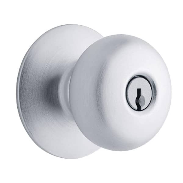 Schlage Plymouth Satin Chrome Commercial Keyed Entry Door Knob