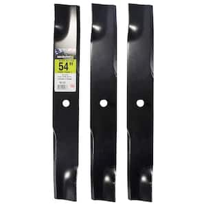 3 Blade Set for Many 54 in. Cut Hustler Mowers Replaces OEM #'s 601124 and 797696