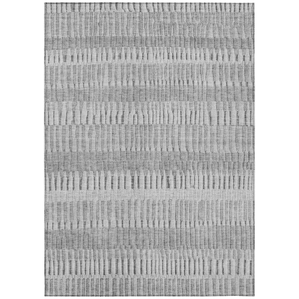 Chantille Machine Washable Indoor/Outdoor Abstract ACN2807 Silver 10 ft. x 14 ft. Area Rug price history on PriceWatchPro