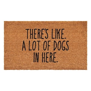 There's like a lot of dogs here Doormat 17'' x 29''
