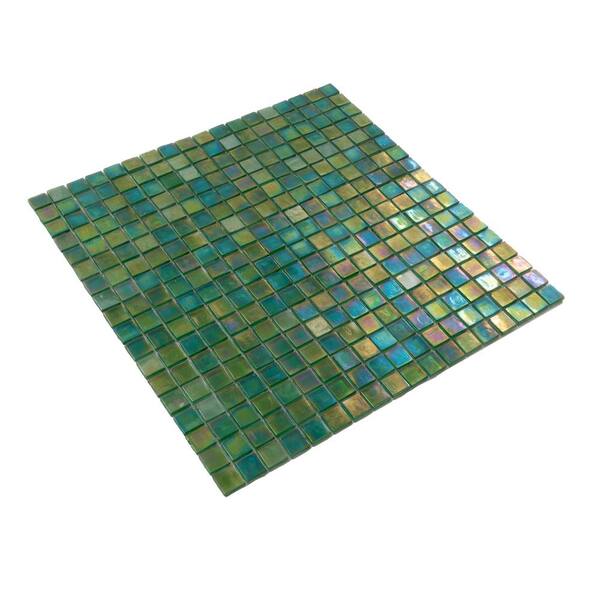 Apollo Tile Skosh Glossy Emerald Green 11.6 in. x 11.6 in