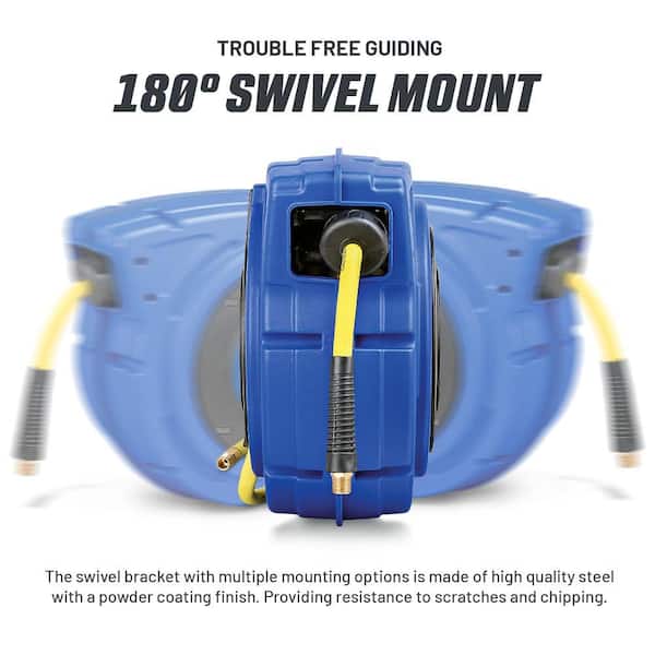 3/8 in. x 65 ft. Polypropylene Air Hose Reel Hybrid Polymer Hose