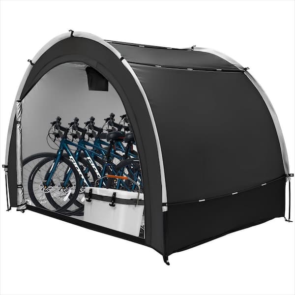 5 ft. x 7 ft. x 5.6 ft. Travel Bike Storage Tent Shed with Window, Outdoor Waterproof Bicycle Covers Shelter