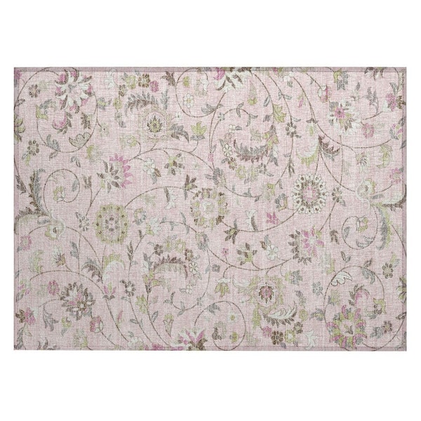 Addison Rugs Chantille Machine Washable Indoor/Outdoor Abstract ACN1006 Pink 1 ft. 8 in. x 2 ft. 6 in. Area Rug
