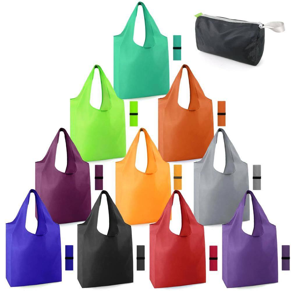 10 Pack Extra Large Laundry Bags - 80 X 60cm Zippered Reusable Storage Bags For Clothes, Travel, Or Shopping 9 thumbnail image