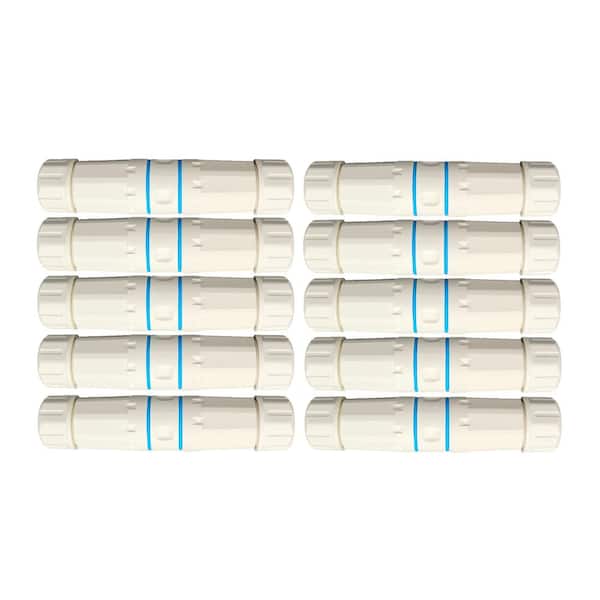 Cat6 Shielded Waterproof RJ45 Coupler White 10-Pack