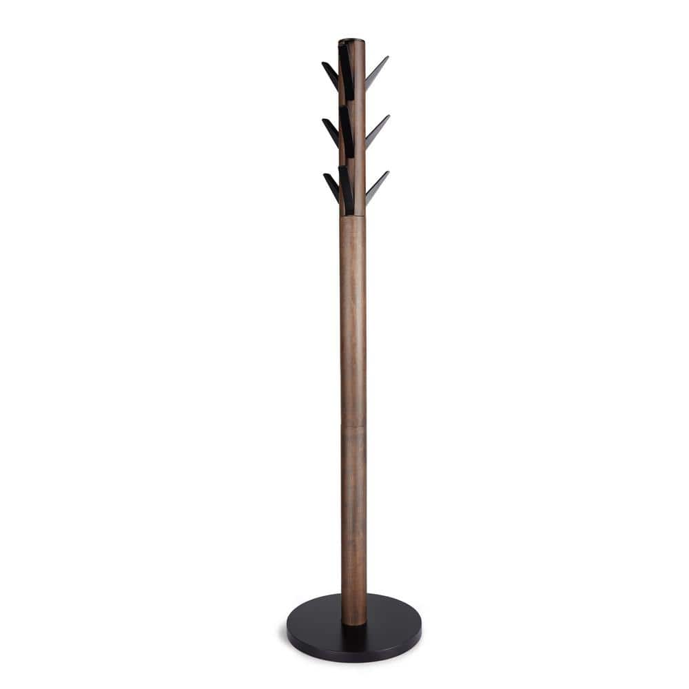 Flapper Black/Walnut Coat Rack