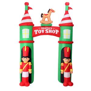 10 ft. Inflatable Santa's Toy Shop Archway