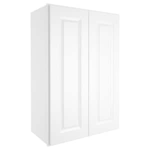 24-in W X 12-in D X 36-in H in Traditional White Plywood Ready to Assemble Wall Kitchen Cabinet