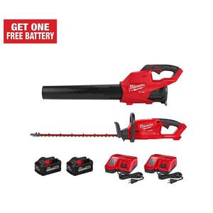 M18 FUEL 120 MPH 450 CFM 18-Volt Lithium-Ion Brushless Cordless Handheld Blower w/M18 FUEL Hedge Trimmer Combo(2-Tool)