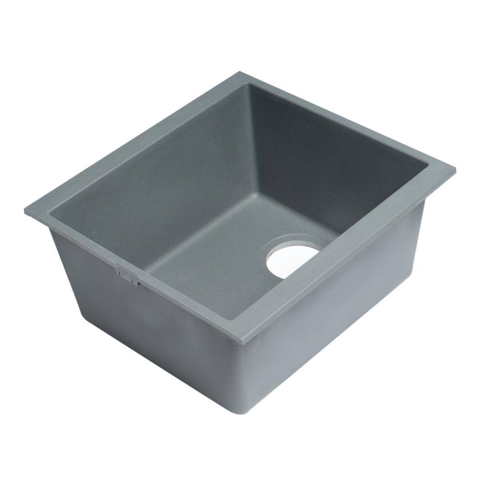 17'' Titanium Gray Granite Composite Undermount Kitchen Sink