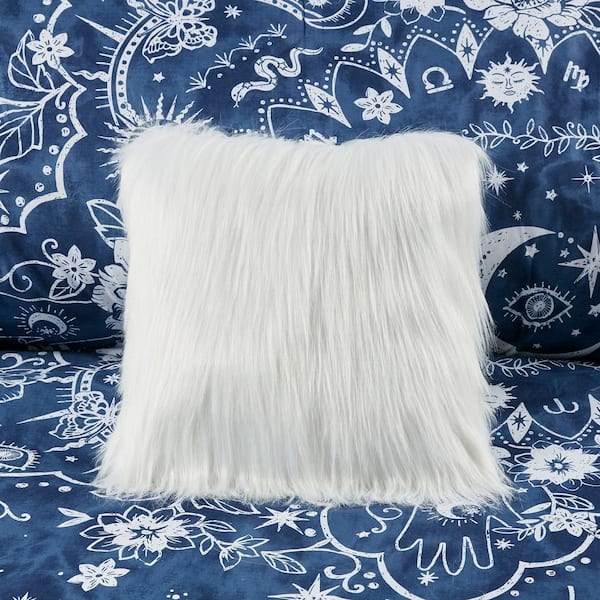 2pcs Soft Faux Fur Fluffy Pillows For Girls Room Decor Tie Dye Decorative  Pillow Covers