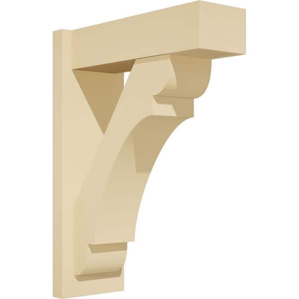 Ekena Millwork Olympic 7 in. W x 24 in. H x 18 in. D Signature Urethane Polyurethane Outlooker with Block Ends