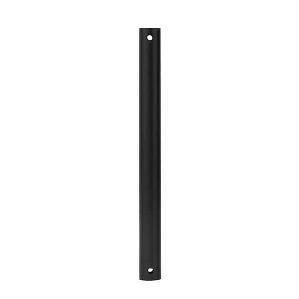 ARRANMORE LIGHTING & FANS 12 in. Black Steel Extension Downrod