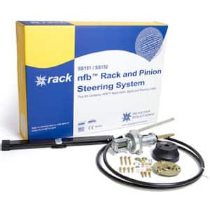 No Feedback Rack and Pinion Steering Kit, Dual, Length: 13 ft.