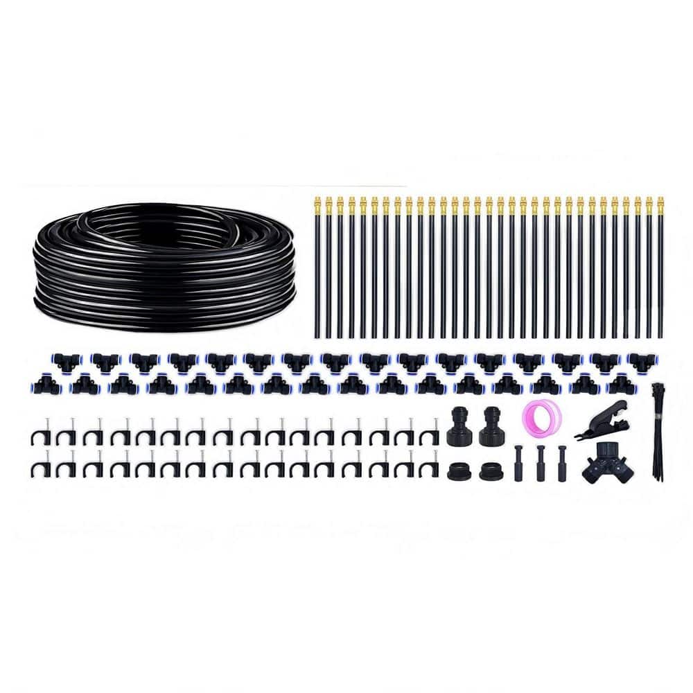 360° Adjustable Drip Irrigation System, 100 ft. Garden Watering System with 32 Nozzles & 5/16 in. Tubing for Greenhouse price history on PriceWatchPro