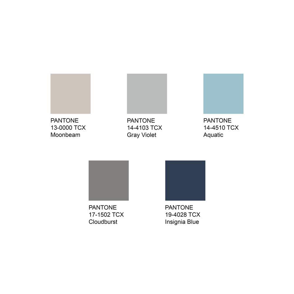Luxe Square 5' Hand-Knotted Light Grey/Blue Synthetic Area Rug